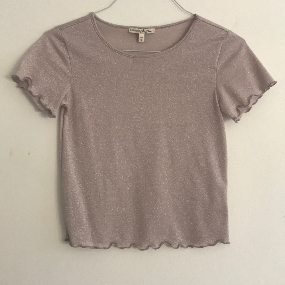 Dusty lilac top with subtle sparkles (never worn)
